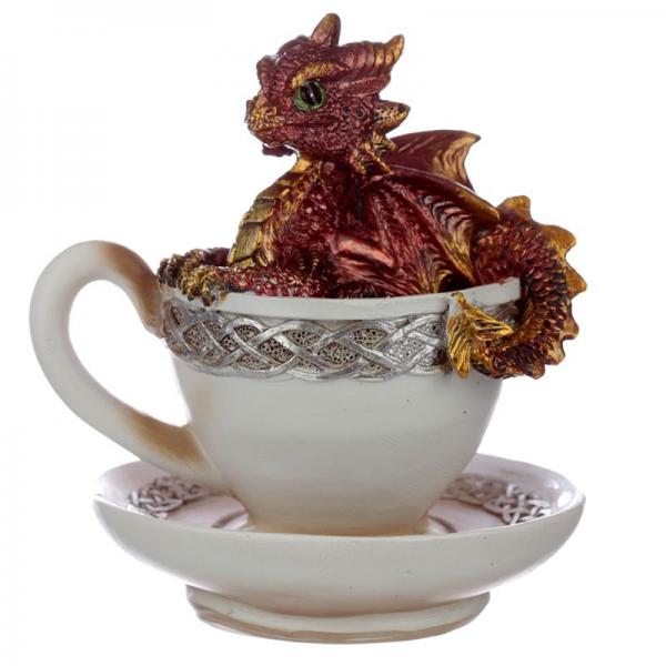 Baby-Drachen "Elements" nehmen ein Bad in einer Teetasse