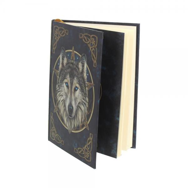 Geprägtes Notizbuch/Tagebuch "The Wild One" mit Wolfscover