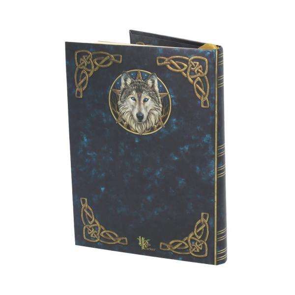 Geprägtes Notizbuch/Tagebuch "The Wild One" mit Wolfscover